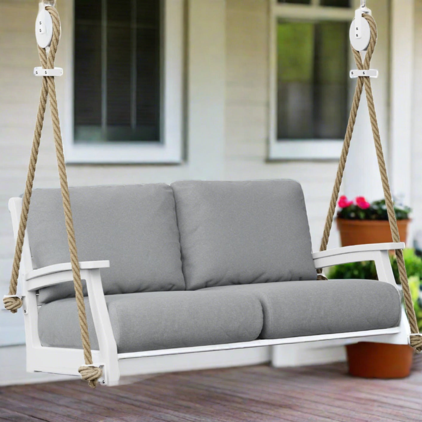 Berlin Gardens Classic Terrace Loveseat Swing