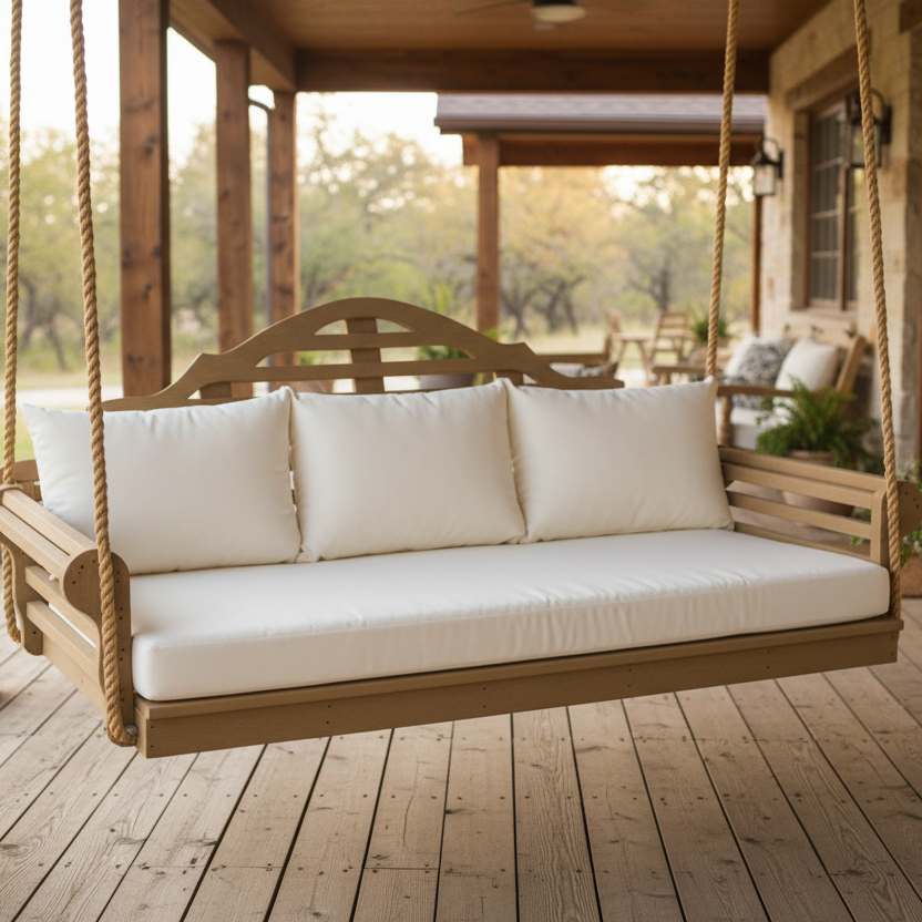 Twin-Size Poly Marlboro Swing Bed