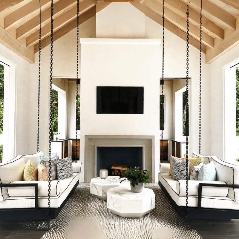 Cedar Charlotte Swing Bed