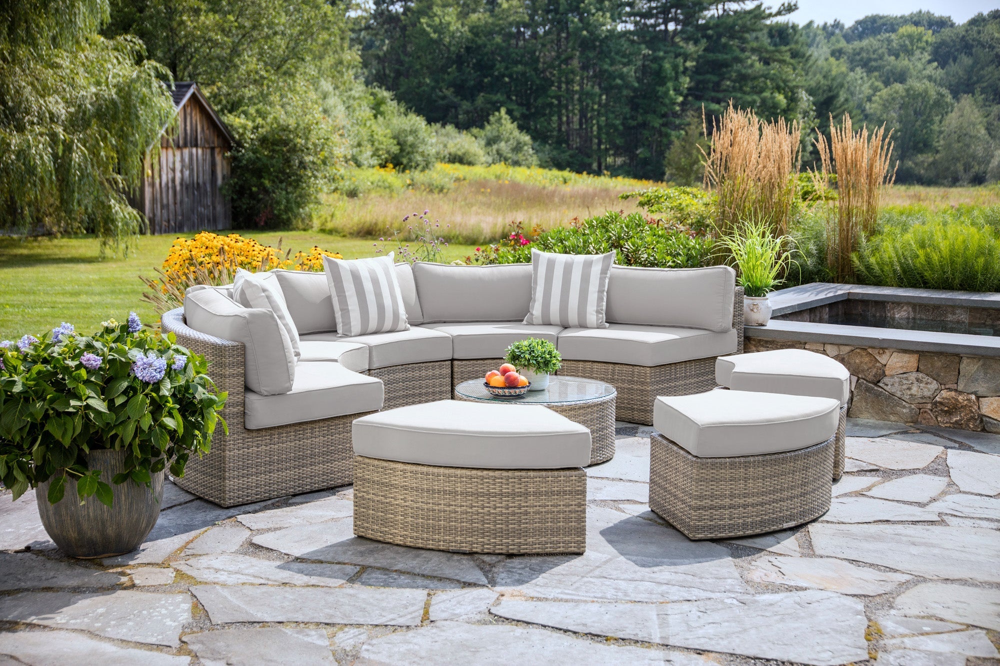 Gray Santorini Outdoor Daybed