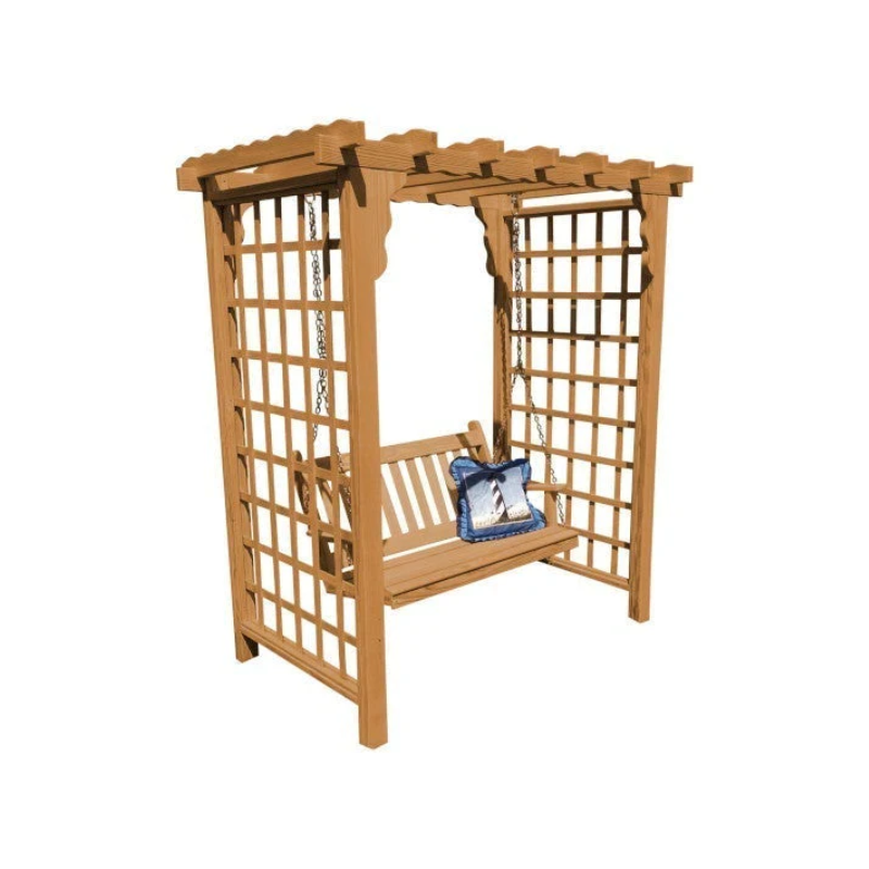 Lexington Cedar Arbor & Swing