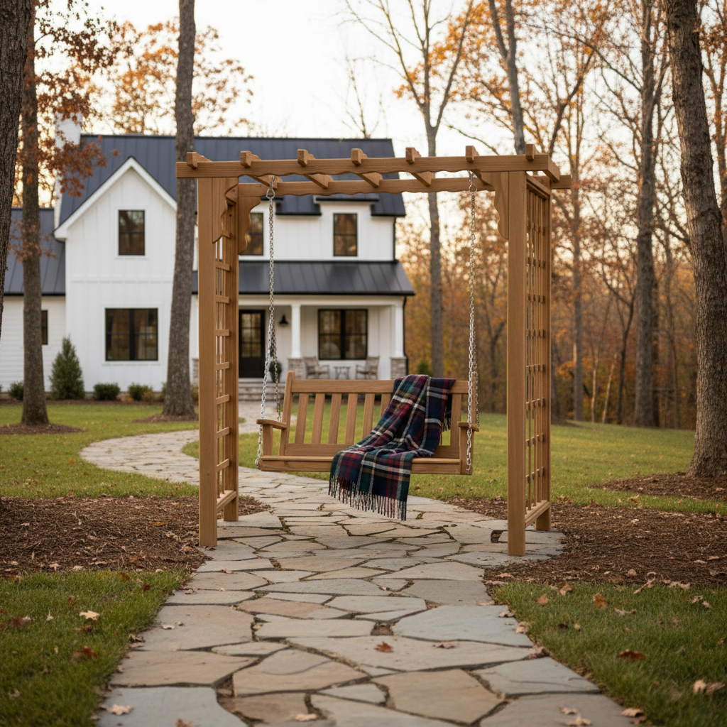 Lexington Cedar Arbor & Swing