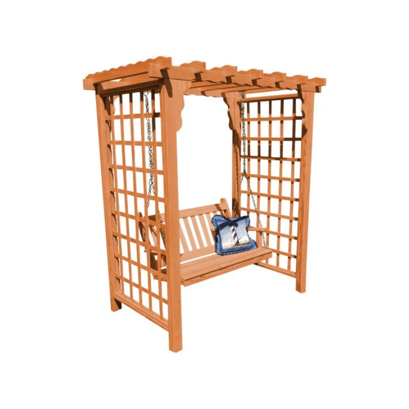 Lexington Cedar Arbor & Swing
