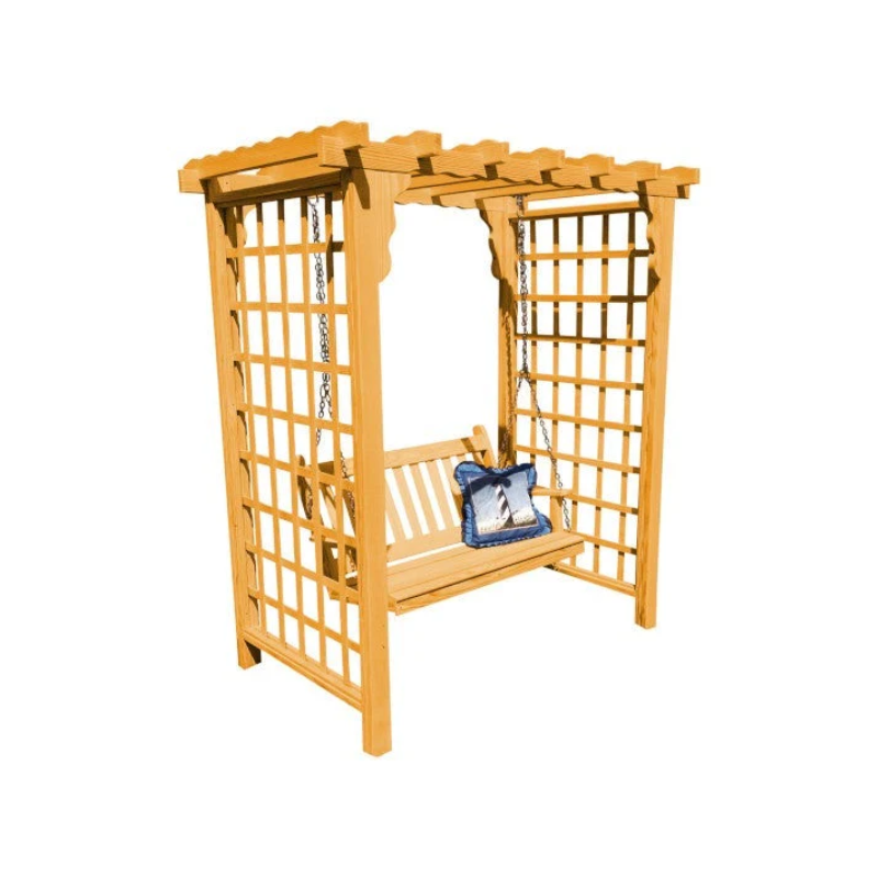 Lexington Cedar Arbor & Swing