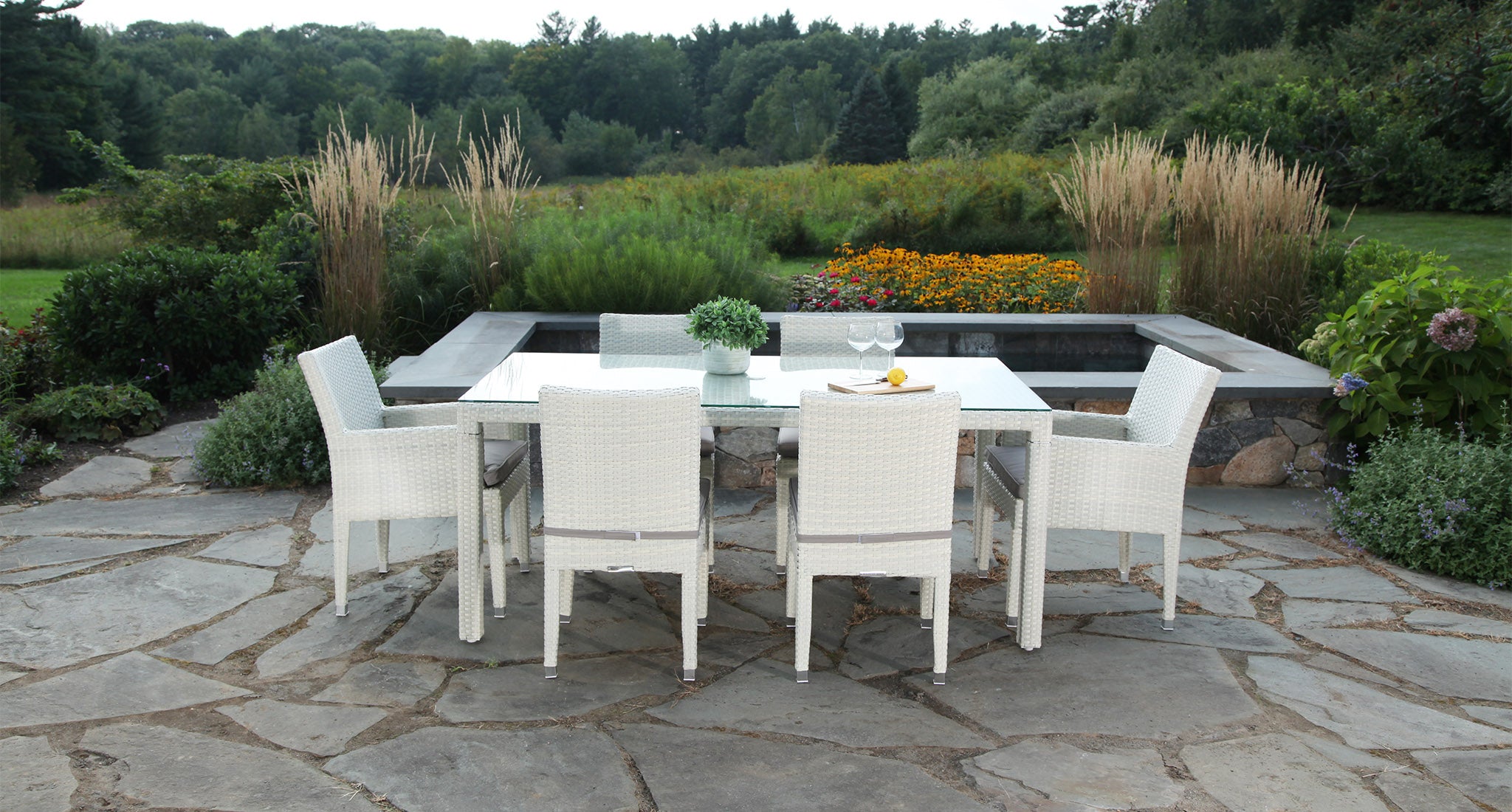 Mykonos Outdoor Dining Set for 6