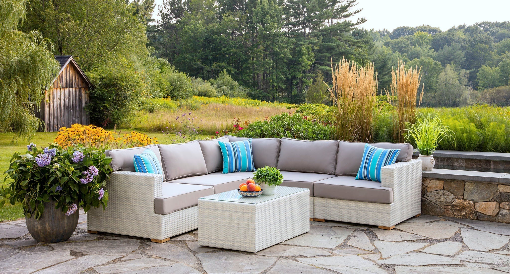 Mykonos Outdoor Sectional With Extender