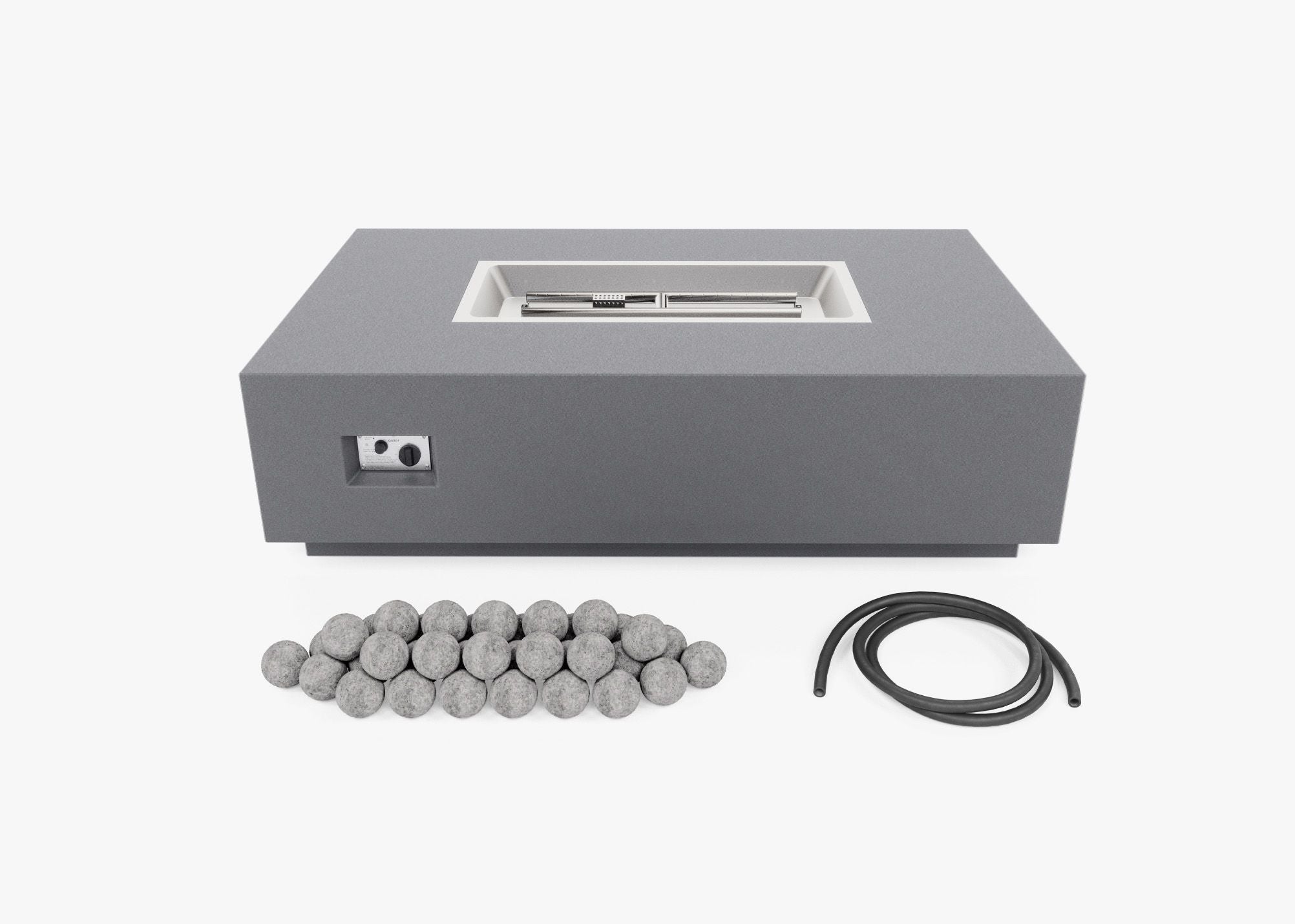 Concrete Fire Pit Table - Rectangular