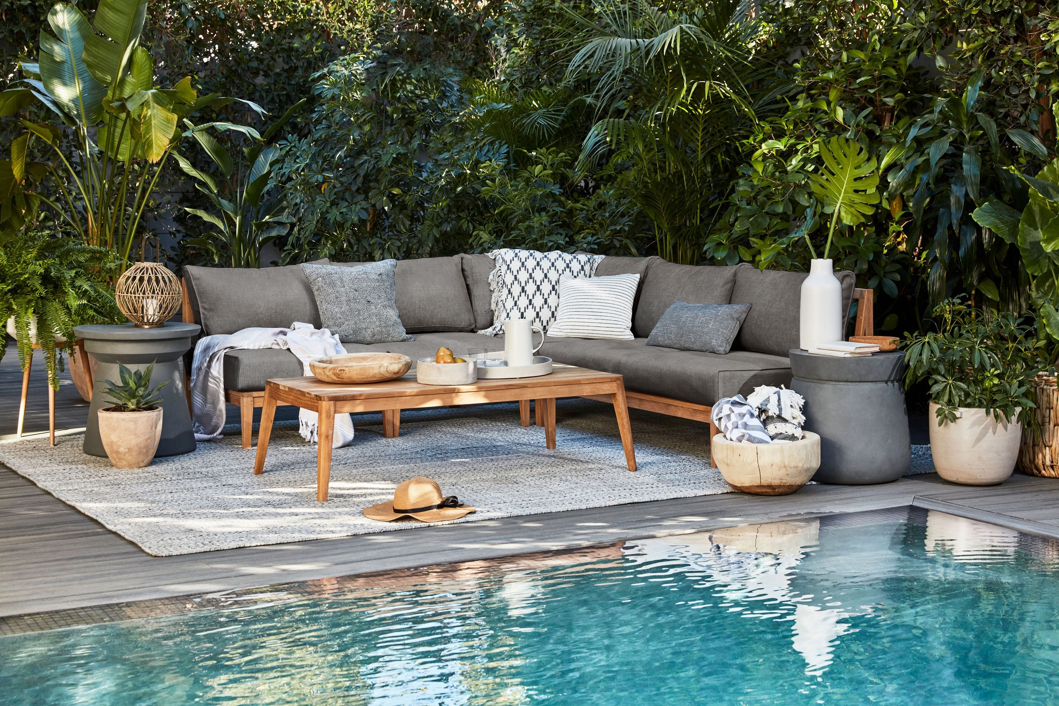 Teak Outdoor Modular Daybed