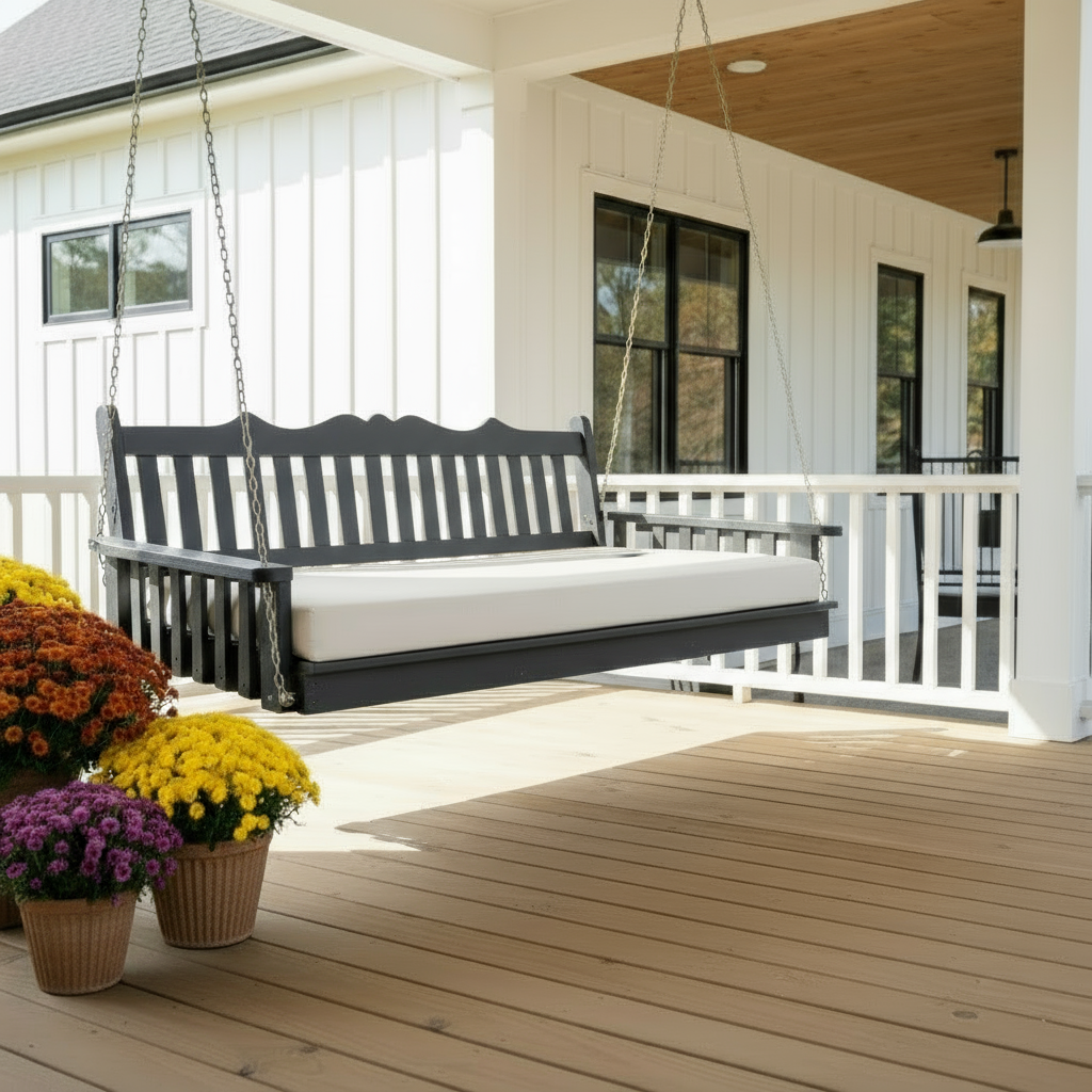 Twin Royal English Pine Swing Bed