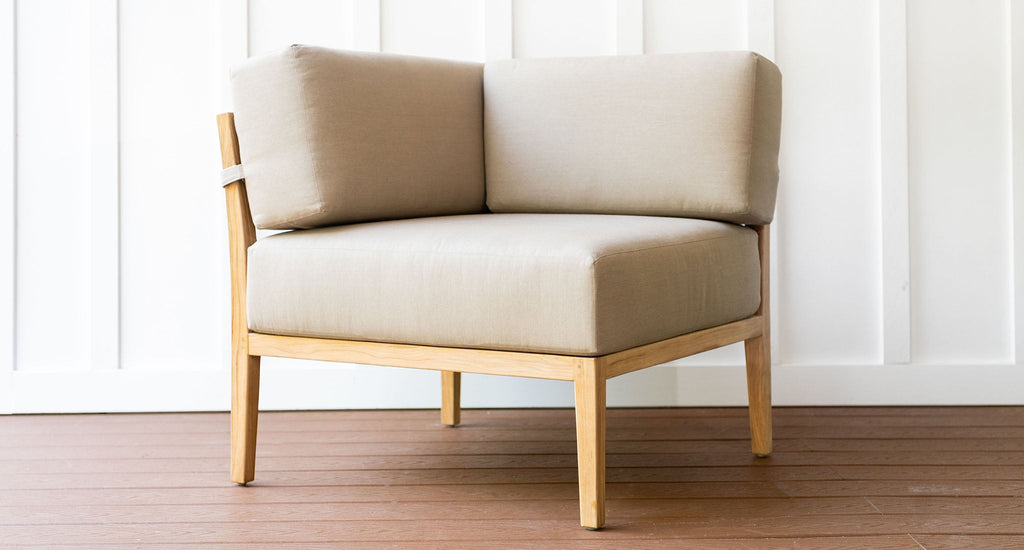 Malibu Teak & Rope Outdoor Sofa & Loveseat Set