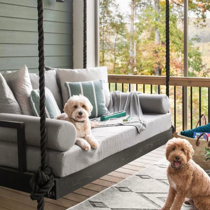 Cedar Charlotte Swing Bed