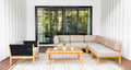Malibu Teak & Rope Outdoor Sectional Set