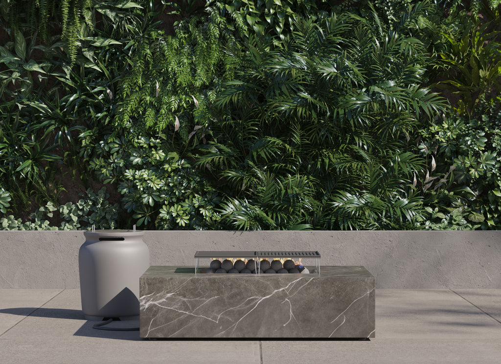 OuterStone Fire Pit Cooking Set + Propane Tank Cover - Rectangular