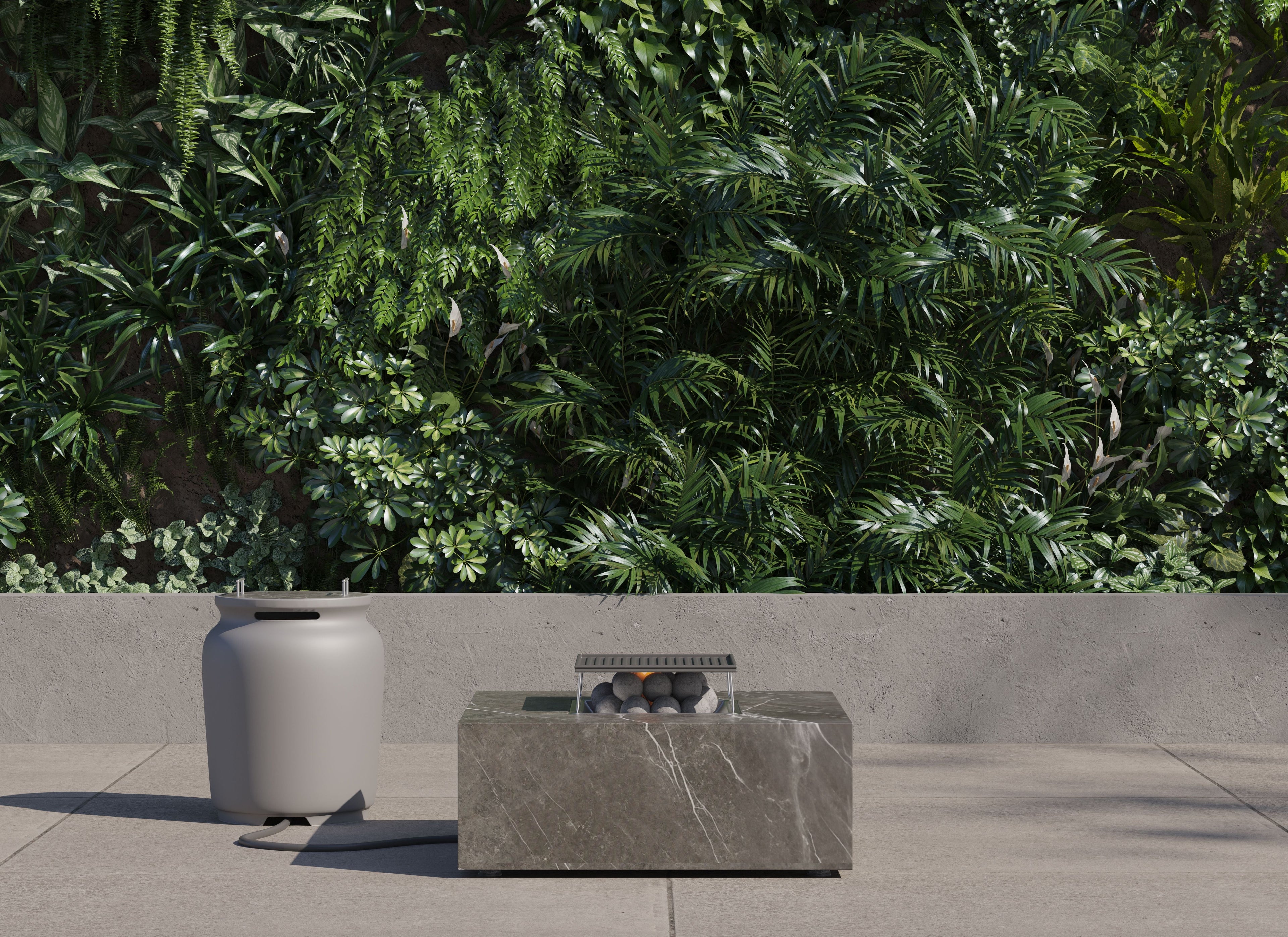 OuterStone Fire Pit Cooking Set + Propane Tank Cover - Square