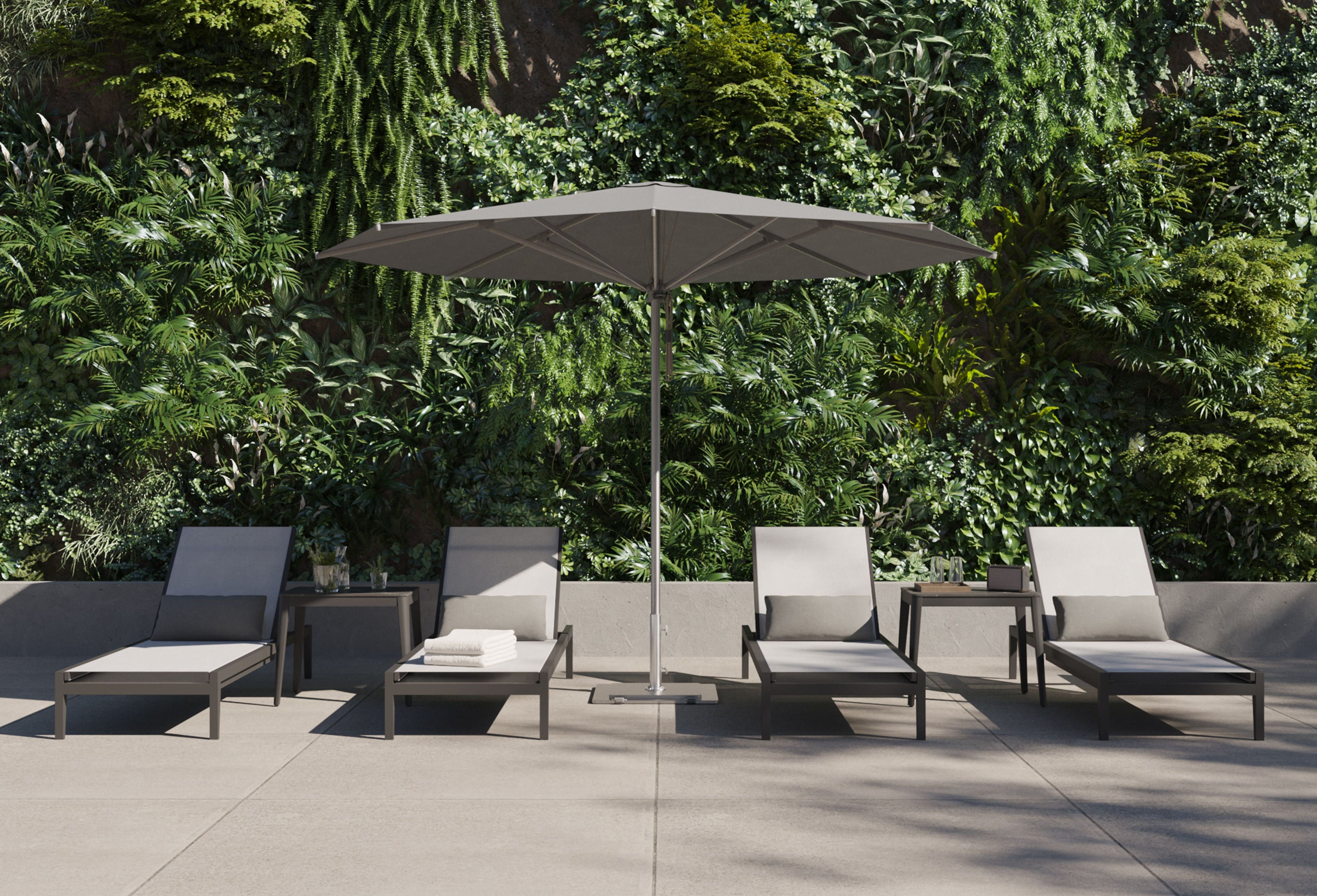 Aluminum Outdoor Core Chaise Lounge, Set of 2