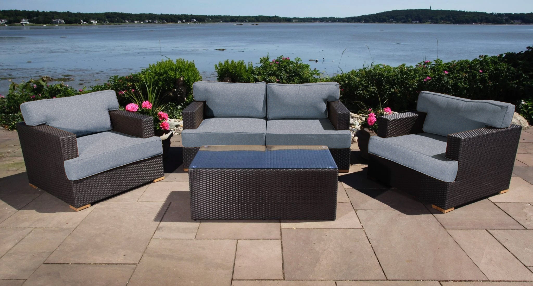 Salina Outdoor Loveseat & Club Chair Set
