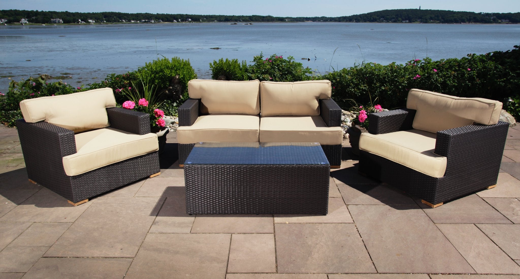 Salina Outdoor Loveseat & Club Chair Set
