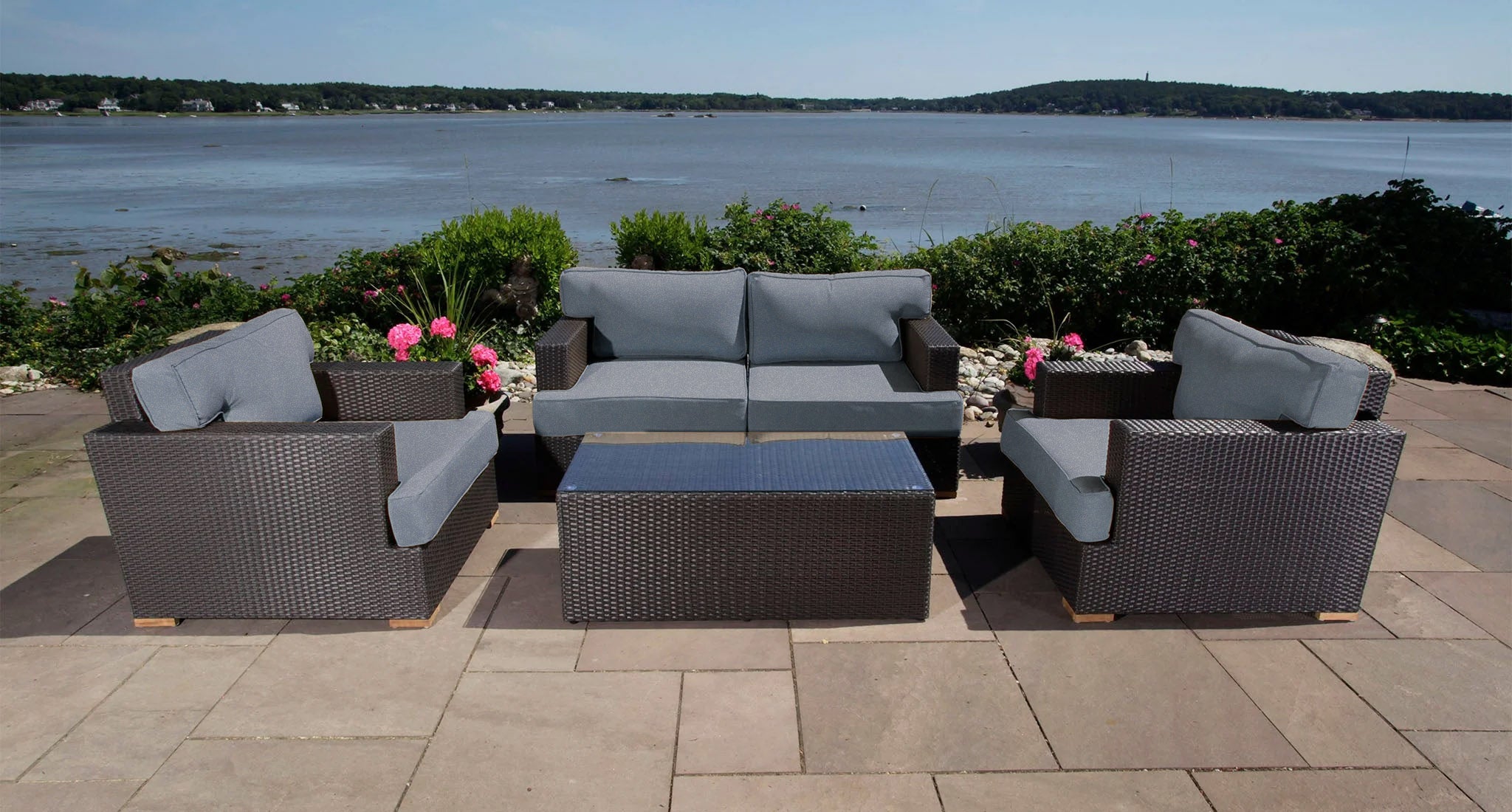 Salina Outdoor Loveseat & Club Chair Set
