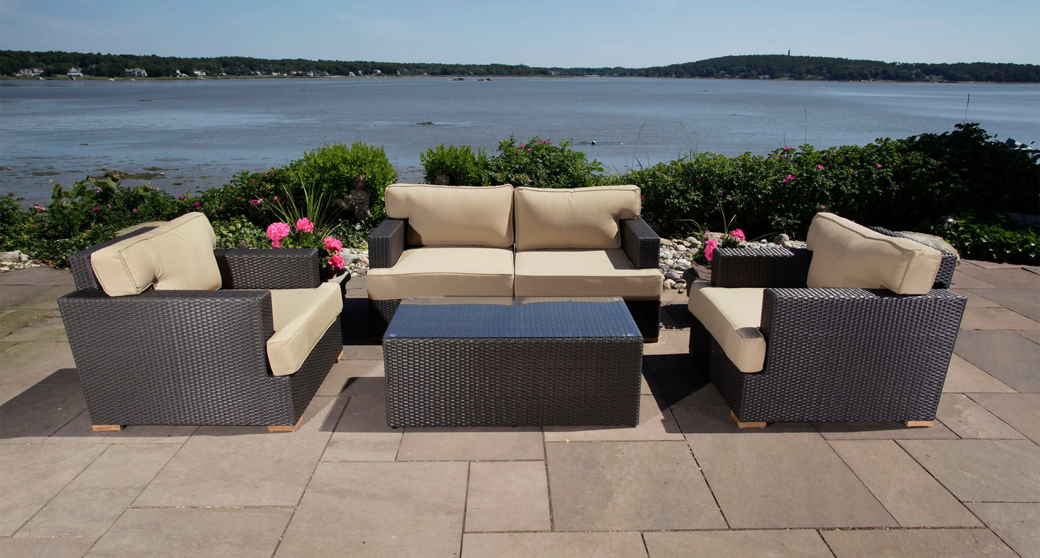 Salina Outdoor Loveseat & Club Chair Set
