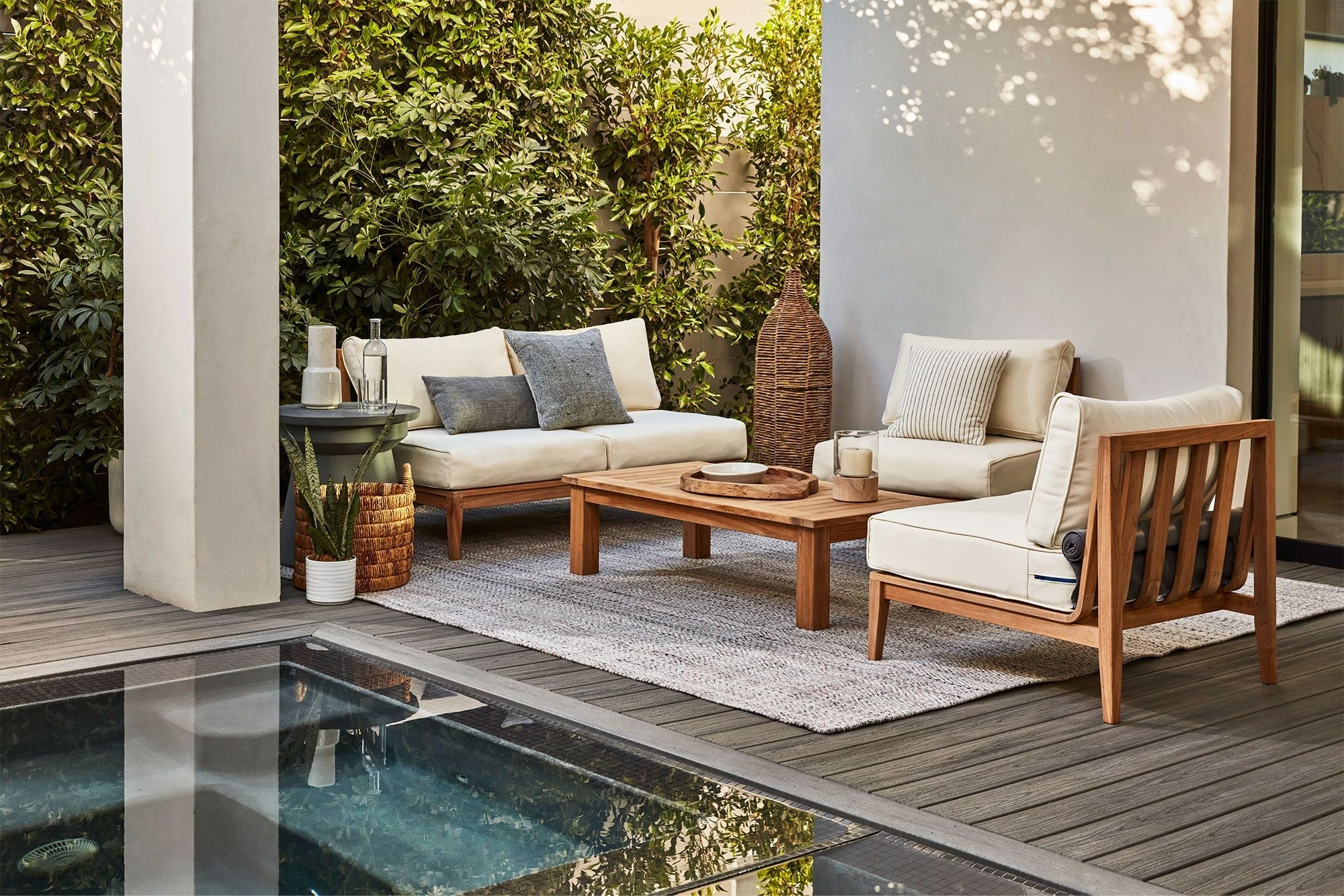 Teak Outdoor Modular Daybed