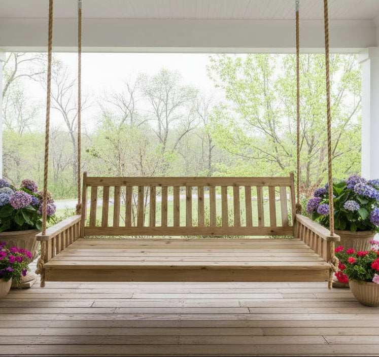 PorchCraft Winslow Cedar Swing Bed
